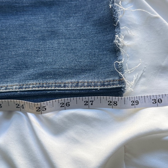 VERVET BY FLYING MONKEY Distressed Wide Leg Blue Jeans - Picture 7 of 9